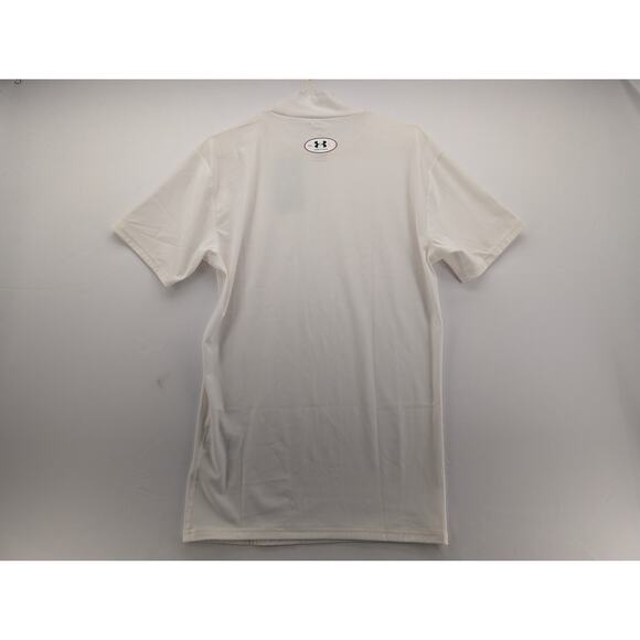 NWT Under Armour HeatGear OG Compression Men's Mock Short Sleeve in White sz XL - Picture 8 of 8